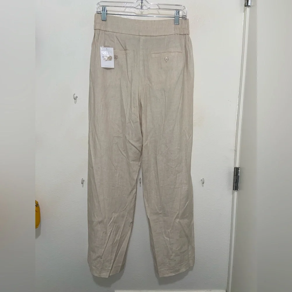 NWT Forever 21 Size Medium Beige Wide-Leg Pants - Picture 4 of 4
